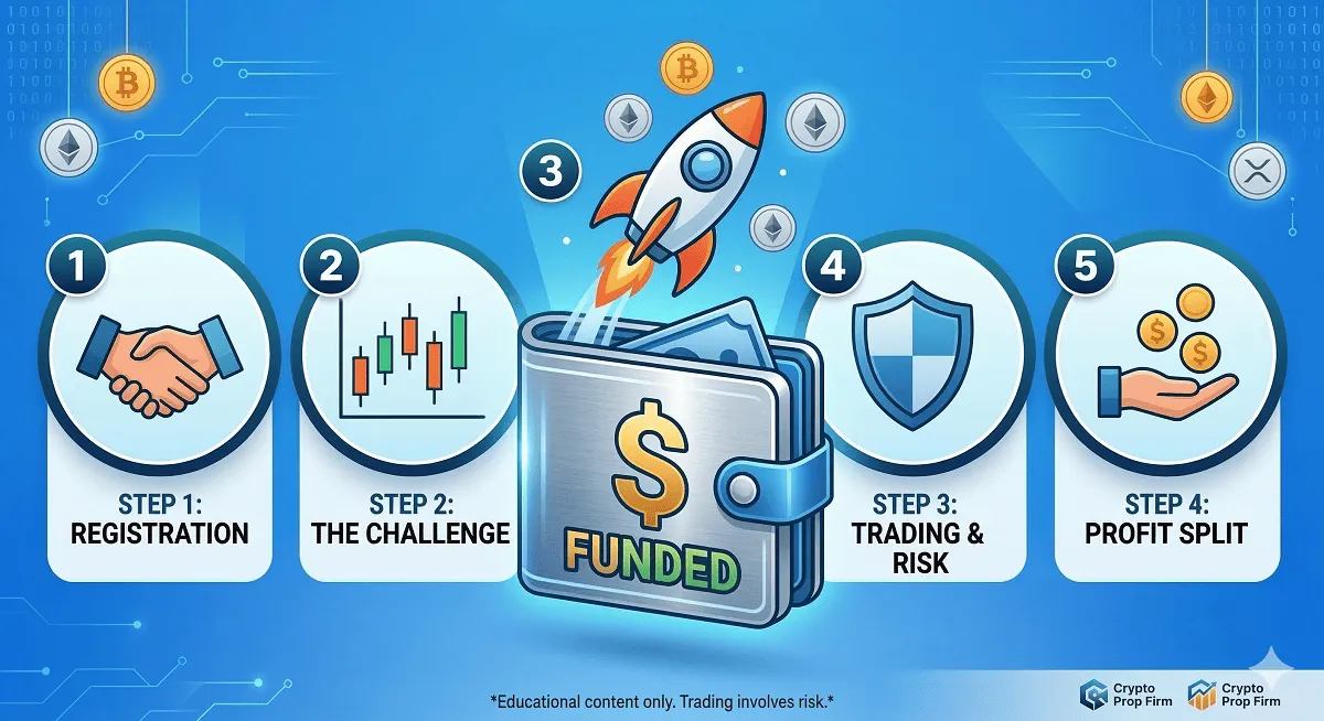 Guia de Crypto Prop Firms: Como Funciona o Trading de Cripto Financiado